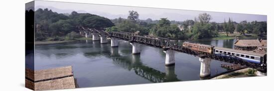 The Death Railway Bridge on the River Kwai (Saphan Mae Nam Khwae Yai), Kanchanaburi, Thailand-Gavin Hellier-Stretched Canvas