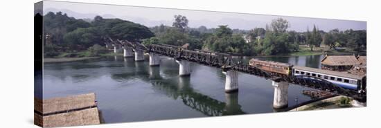 The Death Railway Bridge on the River Kwai (Saphan Mae Nam Khwae Yai), Kanchanaburi, Thailand-Gavin Hellier-Stretched Canvas