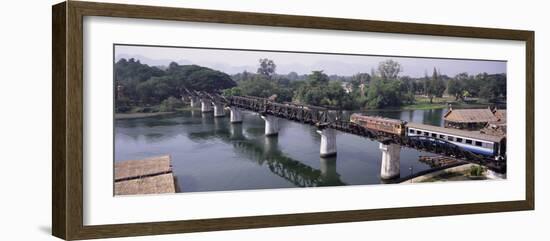 The Death Railway Bridge on the River Kwai (Saphan Mae Nam Khwae Yai), Kanchanaburi, Thailand-Gavin Hellier-Framed Photographic Print