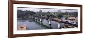 The Death Railway Bridge on the River Kwai (Saphan Mae Nam Khwae Yai), Kanchanaburi, Thailand-Gavin Hellier-Framed Photographic Print