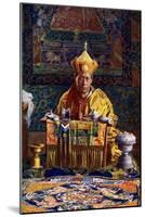 The Deb Raja, Acting Head of the Buddhist Church of Bhutan, 1922-John Claude White-Mounted Giclee Print