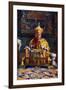 The Deb Raja, Acting Head of the Buddhist Church of Bhutan, 1922-John Claude White-Framed Giclee Print