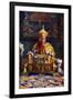 The Deb Raja, Acting Head of the Buddhist Church of Bhutan, 1922-John Claude White-Framed Giclee Print