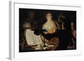 The Debauched Student, 1625-Gerrit van Honthorst-Framed Giclee Print