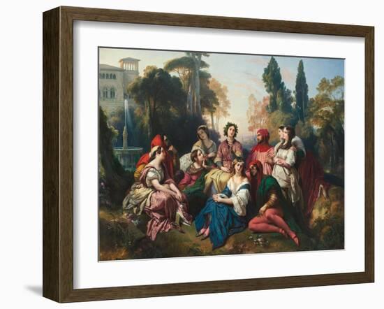 The Decameron, 1837-Franz Xaver Winterhalter-Framed Giclee Print