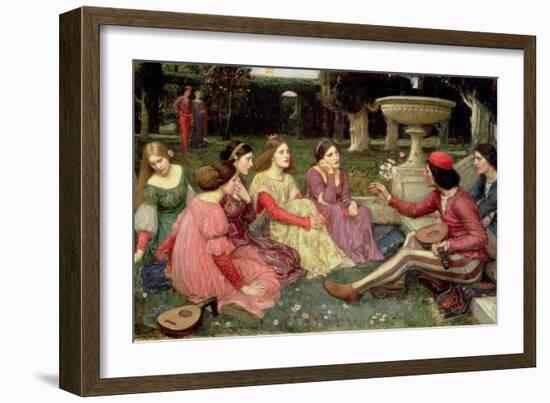 The Decameron, 1916-John William Waterhouse-Framed Giclee Print