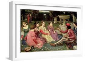 The Decameron, 1916-John William Waterhouse-Framed Giclee Print