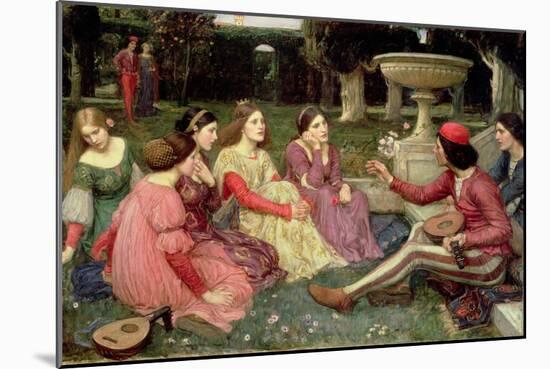 The Decameron, 1916-John William Waterhouse-Mounted Giclee Print