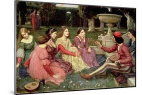 The Decameron, 1916-John William Waterhouse-Mounted Giclee Print