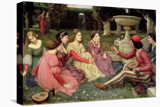 The Decameron, 1916-John William Waterhouse-Stretched Canvas