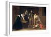 The Decapitation of St. John the Baptist, 1608 (Detail)-Caravaggio-Framed Giclee Print