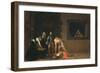 The Decapitation of St. John the Baptist, 1608-Caravaggio-Framed Giclee Print