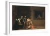 The Decapitation of St. John the Baptist, 1608-Caravaggio-Framed Giclee Print