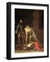 The Decapitation of St. John the Baptist, 1608-Caravaggio-Framed Giclee Print