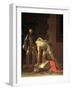 The Decapitation of St. John the Baptist, 1608-Caravaggio-Framed Giclee Print