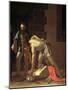 The Decapitation of St. John the Baptist, 1608-Caravaggio-Mounted Giclee Print