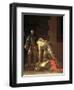 The Decapitation of St. John the Baptist, 1608-Caravaggio-Framed Giclee Print