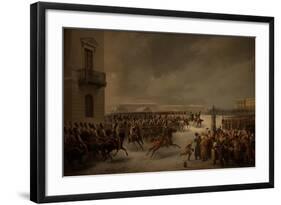 The Decembrist Revolt at the Senate Square on December 14, 1825-Vasily Timm-Framed Giclee Print