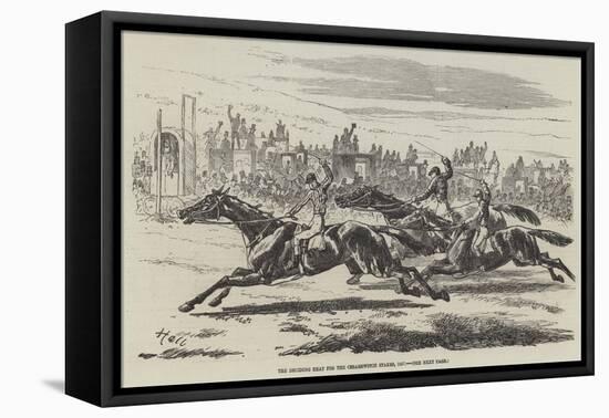 The Deciding Heat for the Cesarewitch Stakes, 1857-Harry Hall-Framed Stretched Canvas