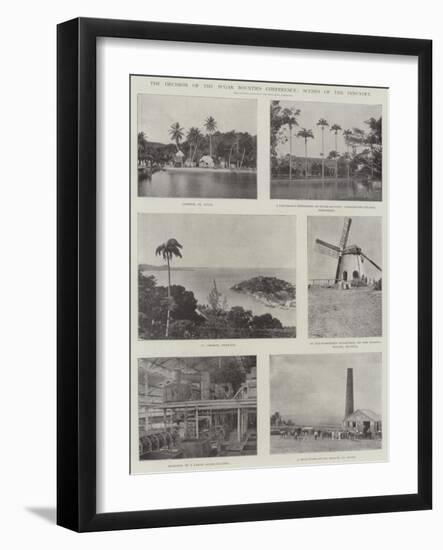 The Decision of the Sugar Bounties Conference, Scenes of the Industry-null-Framed Giclee Print