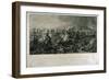 The Decisive Charge of the Life Guards at Waterloo in 1815, Engraved by William Bromley, 1821-Luke Clennell-Framed Giclee Print