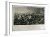 The Decisive Charge of the Life Guards at Waterloo in 1815, Engraved by William Bromley, 1821-Luke Clennell-Framed Giclee Print