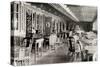 The Deck Cafe on the Titanic, 1912-null-Stretched Canvas