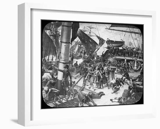 The Deck of HMS Victory, 1805-Newton & Co-Framed Giclee Print