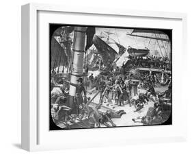 The Deck of HMS Victory, 1805-Newton & Co-Framed Giclee Print