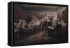 The Declaration of Independence, July 4, 1776, 1817-John Trumbull-Framed Stretched Canvas