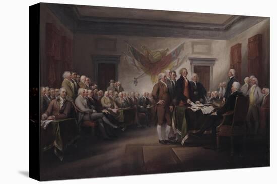 The Declaration of Independence, July 4, 1776, 1817-John Trumbull-Stretched Canvas