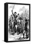 The Declaration of Independence Read to the American Army, 1776-null-Framed Stretched Canvas