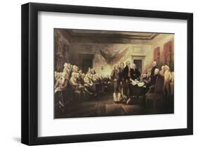 The Declaration of Independence-John Trumbull-Framed Art Print