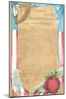 The Declaration of Independence-null-Mounted Art Print