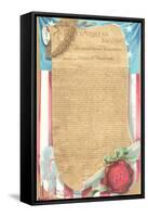 The Declaration of Independence-null-Framed Stretched Canvas