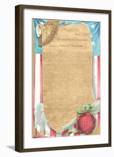 The Declaration of Independence-null-Framed Art Print