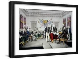 The Declaration of Independence-Currier & Ives-Framed Giclee Print