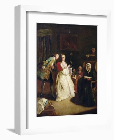 The Declaration of Love-Pietro Longhi-Framed Giclee Print