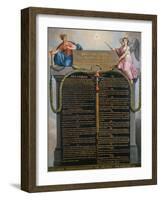 The Declaration of the Rights of Man and Citizen, August 1789-Jean Jacques Francois Le Barbier-Framed Giclee Print