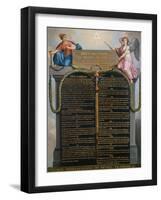 The Declaration of the Rights of Man and Citizen, August 1789-Jean Jacques Francois Le Barbier-Framed Giclee Print