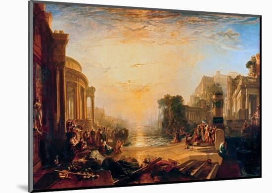 The Decline of the Carthaginian Empire-J M W Turner-Mounted Giclee Print
