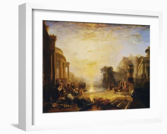 The Decline of the Carthaginian Empire...-J. M. W. Turner-Framed Giclee Print