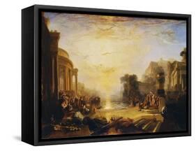 The Decline of the Carthaginian Empire...-J. M. W. Turner-Framed Stretched Canvas