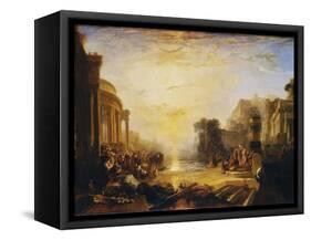 The Decline of the Carthaginian Empire...-J. M. W. Turner-Framed Stretched Canvas