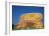The Decorated Feet of the Mya Tha Lyaung Reclining Buddha One of the Largest in the World-Tuul-Framed Photographic Print