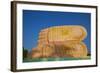 The Decorated Feet of the Mya Tha Lyaung Reclining Buddha One of the Largest in the World-Tuul-Framed Photographic Print