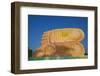 The Decorated Feet of the Mya Tha Lyaung Reclining Buddha One of the Largest in the World-Tuul-Framed Photographic Print