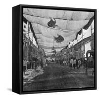 The Decorations in the Main Street, Singapore, Illustration from 'The King', May 25th 1901-English Photographer-Framed Stretched Canvas