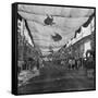 The Decorations in the Main Street, Singapore, Illustration from 'The King', May 25th 1901-English Photographer-Framed Stretched Canvas