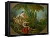 The Decoy Bird-Francois Boucher-Framed Stretched Canvas